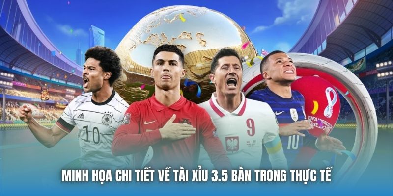 Minh họa chi tiết về Tài Xỉu 3.5 bàn trong thực tế